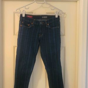 RED ENGINE Rare Limited Edition Striped Super Skinny Jeans